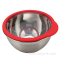 Stainless Steel deep Bowl Set With Plastic Lids